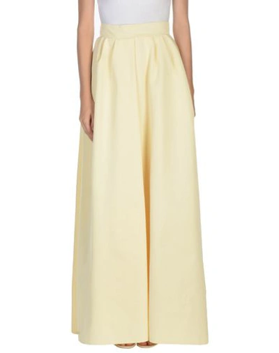 Rochas Maxi Skirts In Light Yellow