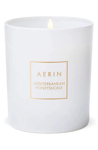 Estée Lauder Aerin Mediterranean Honeysuckle Scented Candle In White