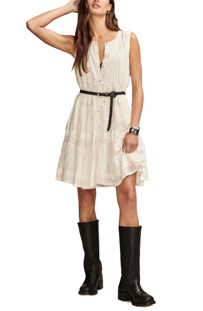 Lucky Brand Everyday Tiered Swing Dress In Whisper White