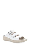 Propét Breezy Walker Slide Sandal In White Onyx