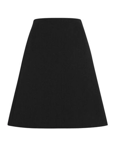 Alexander Mcqueen Knee Length Skirt In Black