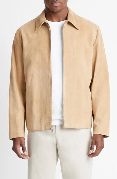 Vince Zip-up Suede Jacket In California