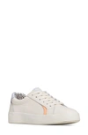 Keds Pursuit Low Top Sneaker In White/ Tan Leather