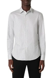Bugatchi James Ooohcotton® Pin Dot Print Button-up Shirt In White