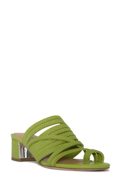 Donald Pliner Strappy Block Heel Sandal In Pistachio