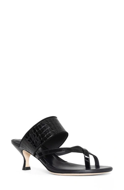 Donald Pliner Louka Kitten Heel Sandal In Black