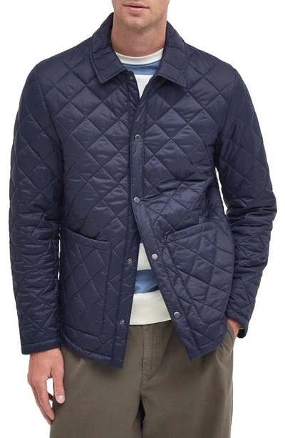 Barbour Newton Quilted Jacket In Navy