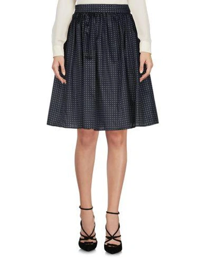 Dolce & Gabbana Knee Length Skirt In Steel Grey