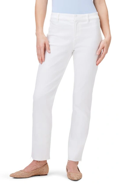 Nic + Zoe Straight Leg Ankle Pants In Paper White