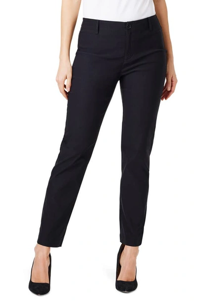 Nic + Zoe Wonderstretch Straight Leg Pants In Black Onyx