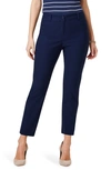 Nic + Zoe Wonderstretch Straight Leg Pants In Dark Indigo