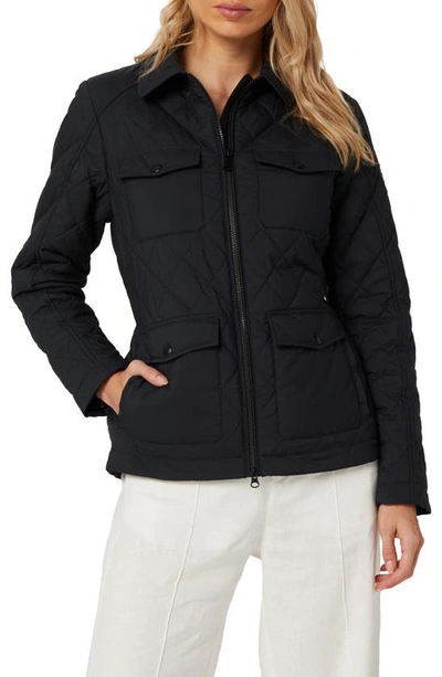 Alp N Rock Water Repellent Quilted Field Jacket In Black