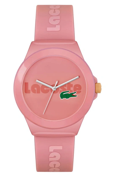 Lacoste Neocroc Silicone Strap Watch, 38mm In Pink