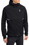 On Core Hooded Packable Running Jacket In Black