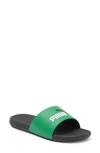 Puma Cool Cat 2.0 Slide Sandal In Archive Green- White-black