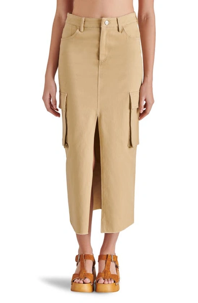 Steve Madden Benson Stretch Twill Cargo Skirt In Mushroom