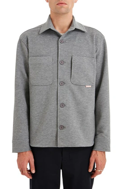 Sealskinz Plumstead Water Repellent Knit Shirt Jacket In Grey