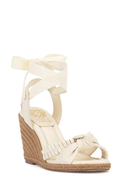 Vince Camuto Floriana Espadrille Wedge Sandal In White