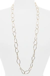 Nordstrom Oval Link Long Necklace In Gold