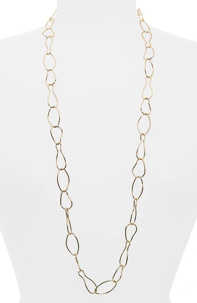 Nordstrom Oval Link Long Necklace In Gold