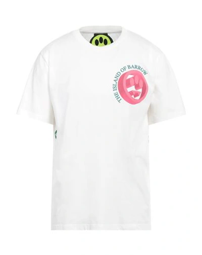 Barrow Man T-shirt Off White Size Xl Cotton