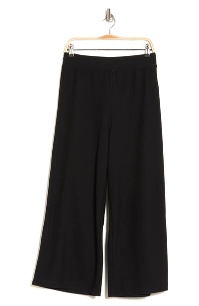 Adrianna Papell Ottoman Rib Pants In Black