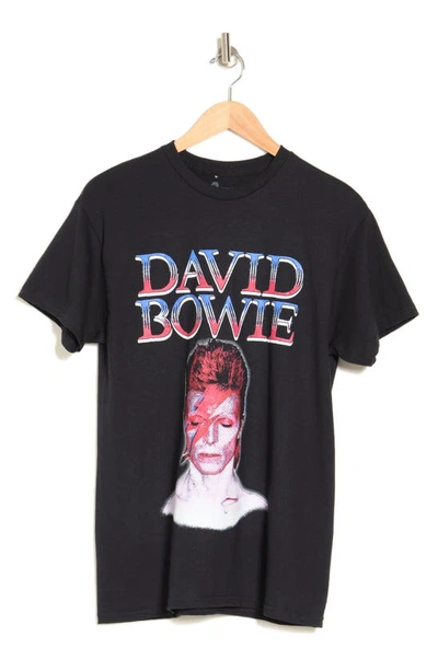 Merch Traffic David Bowie Photo Graphic T-shirt In Black