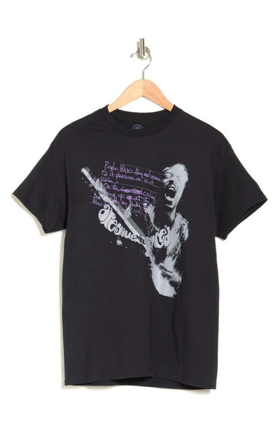 Merch Traffic Jimi Hendrix Photo Graphic T-shirt In Black