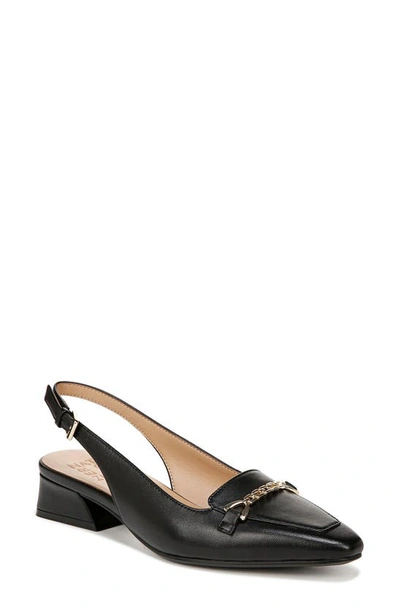 Naturalizer Lindsey Slingback Sandal In Black Leather