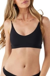 O'neill Huntington Saltwater Solids Bikini Top In Black