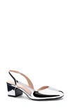 Chinese Laundry Rozie Half D'orsay Slingback Pump In Silver