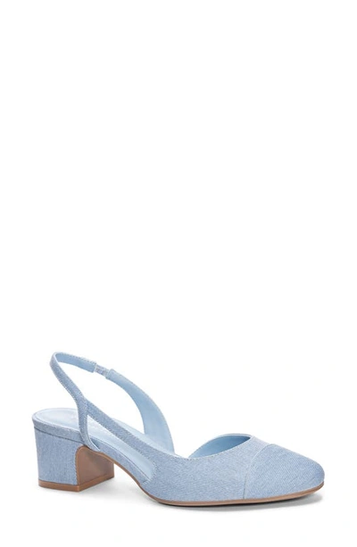 Chinese Laundry Rozie Half D'orsay Slingback Pump In Blue