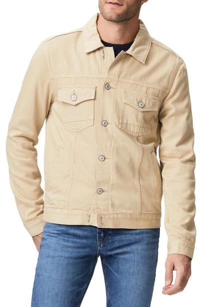 Paige Scout Denim Jacket In Beige