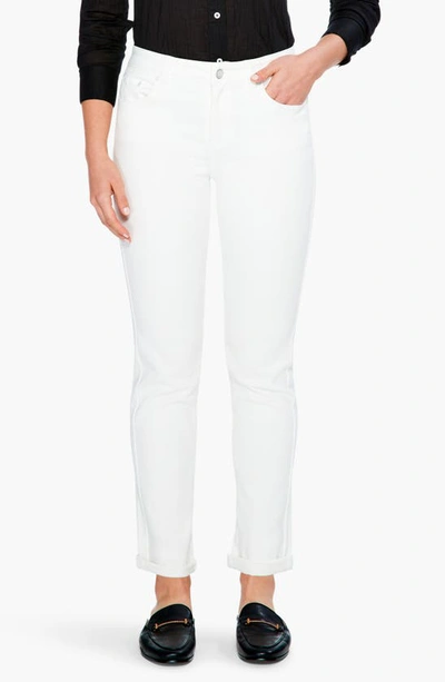 Nic + Zoe Girlfriend High Waist Jeans In Paper White