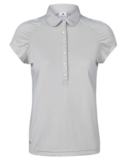 Daily Sports Ariana Cap Sleeve Polo Shirt In Sahara In Brown
