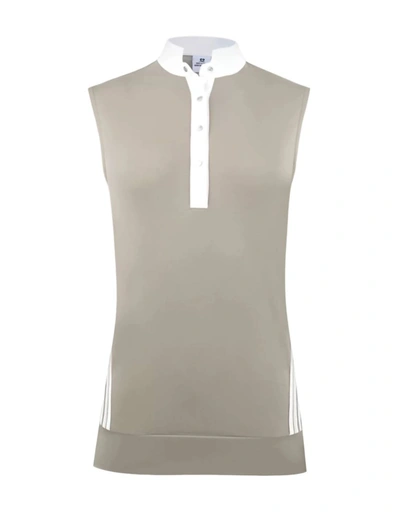 Daily Sports Cadence Sleeveless Polo Shirt In Sandy In Multi