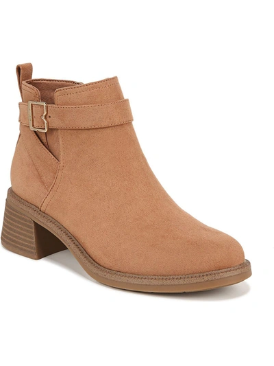 Dr. Scholl's Shoes Retrospect Womens Zipper Ankle Booties In Multi