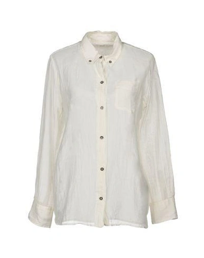 Isabel Marant Étoile Solid Color Shirts & Blouses In Ivory