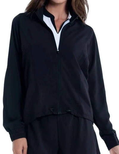 Lucky In Love Moisture Wicking Jacket In Black