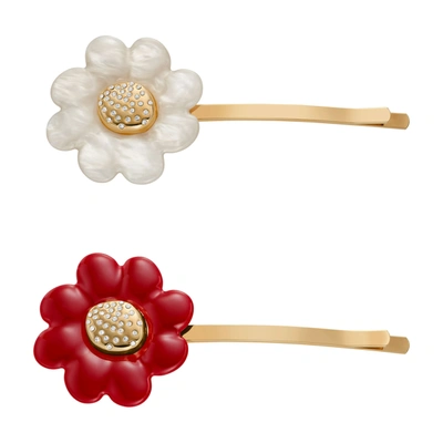 Skagen X Baum Und Pferdgarten Gold-tone Brass Hair Accessory Set In Multi