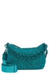 Kurt Geiger Crochet Crossbody Bag In Green