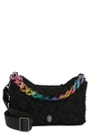 Kurt Geiger Crochet Crossbody Bag In Black