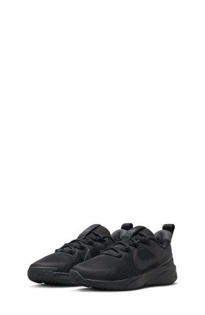 Nike Kids' Star Runner 4 Nn Gs Sneaker In Black/ Black/ Anthracite