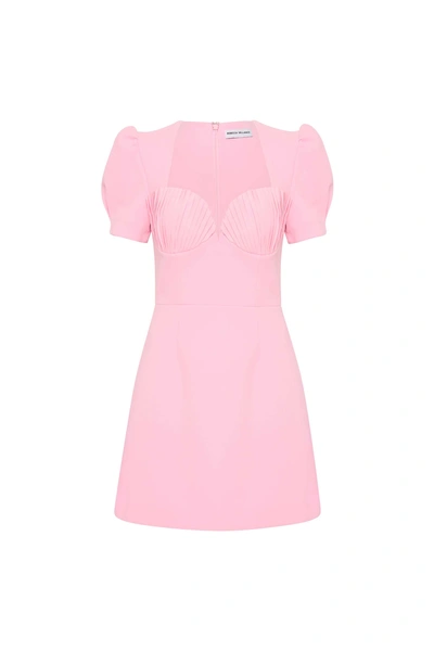 Rebecca Vallance Jenna Short Sleeve Mini In Pink