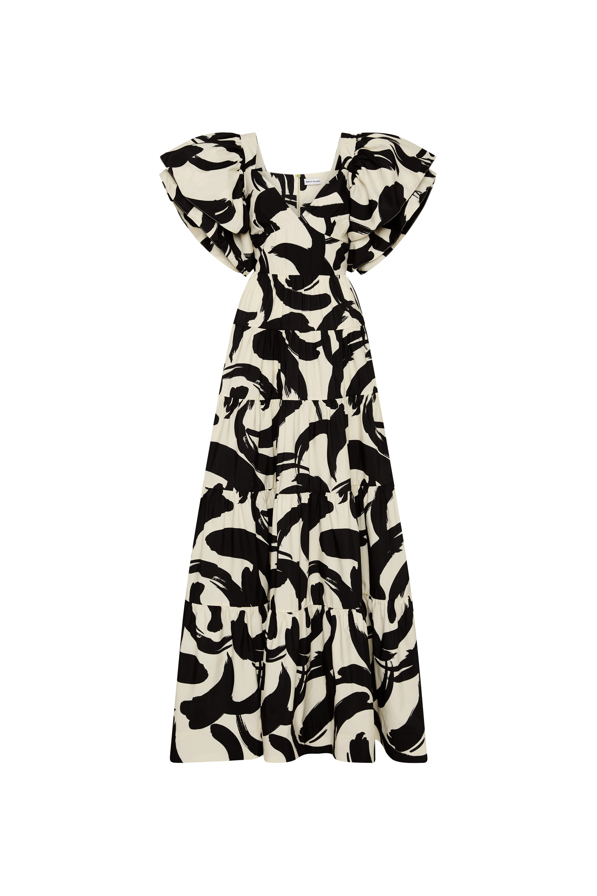 Rebecca Vallance Davina bow-detail gown - Black