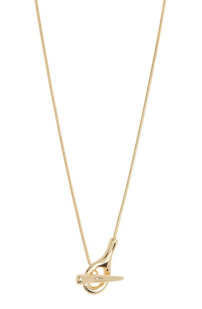 Nordstrom Rack Toggle Snake Chain Necklace In Gold