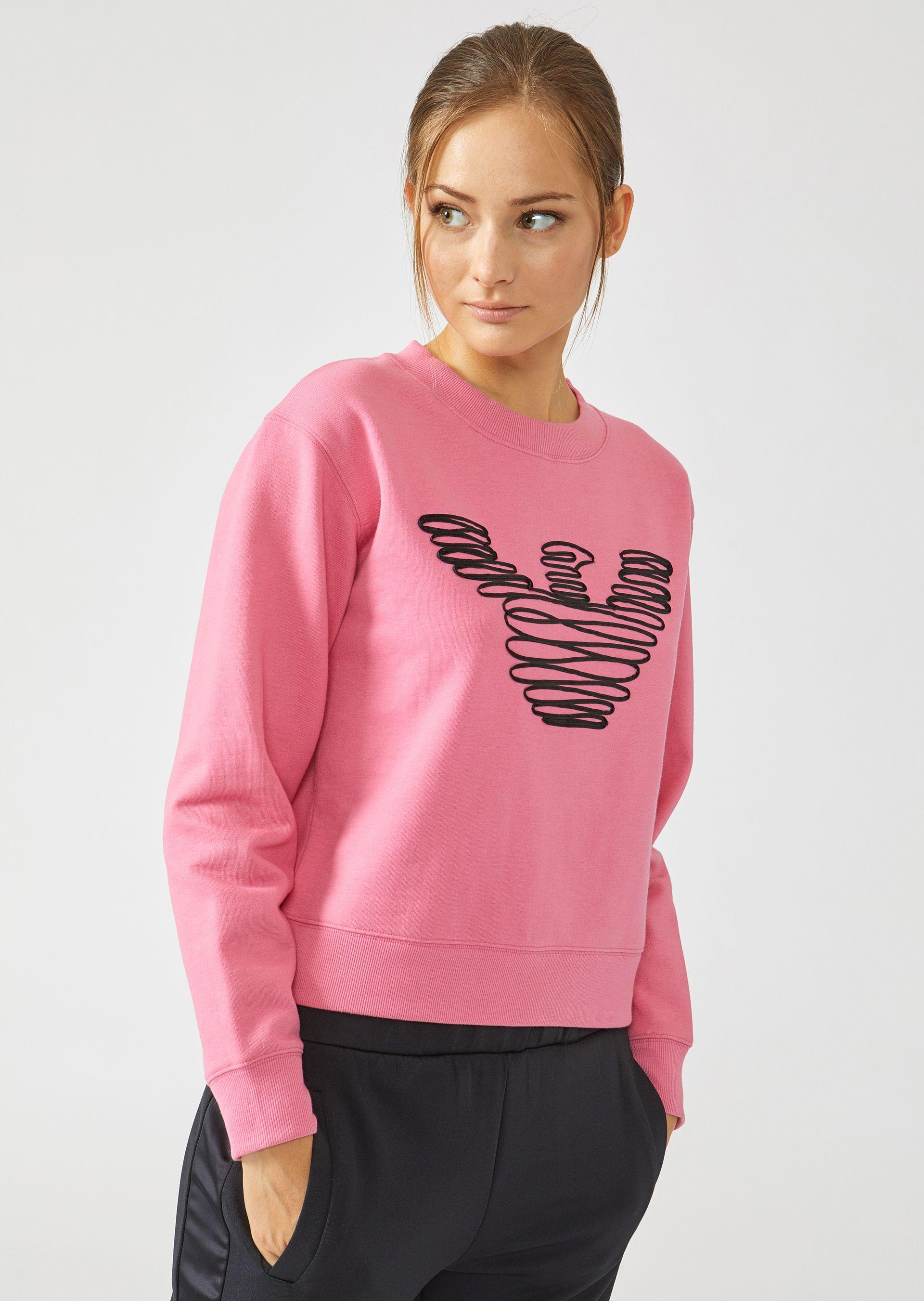 pink armani sweatshirt