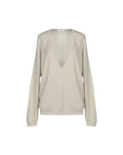 Brunello Cucinelli Sweaters In Light Grey