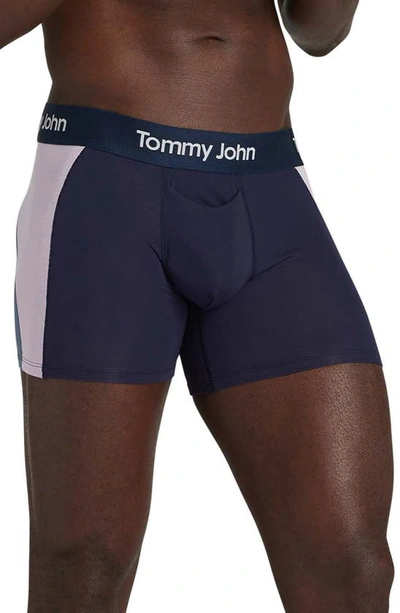 Tommy John Second Skin Boxer Briefs In Lavendula Colorblock
