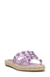 Jessica Simpson Jinka Espadrille Slide Sandal In Pale Purple